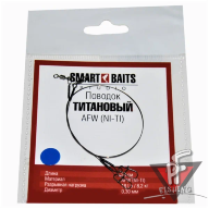 Поводок SMART BAITS STUDIO Титановый AFW (NI-TI), 12Lb/5,4кг, 10 см