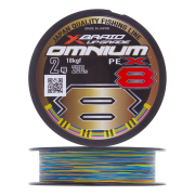 Шнур плетеный YGK X-Braid Upgrade Omnium PE X8 #2,0 0,235мм 200м (5color)