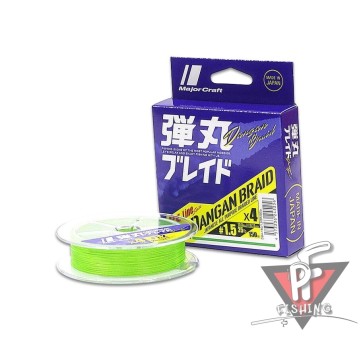 Шнур Major Craft 150m X4 (зеленый) DB4-150/0.6GR