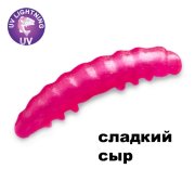Силиконовая приманка Crazy Fish MF H-Worm Inline 1.1" 20 шт (2*10) 63-28-101-9-EF сладкий сыр цв. 101