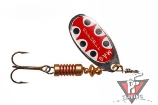 Блесна вращающаяся D.A.M. Effzett Standart Spinner 04гр - Silver Black Dot