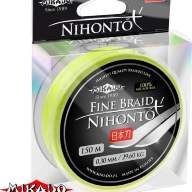 Плетеный шнур Mikado Nihonto Fine Braid 0,10 fluo (150 м)