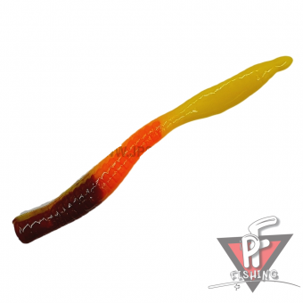 Силиконовые приманки Cool Place Bomber Stretch, коричневый/оранжевый/желтый, сыр