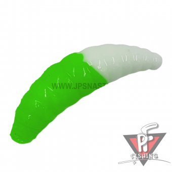 Силиконовые приманки Cool Place Maggot Stretch, зеленый/белый, сыр