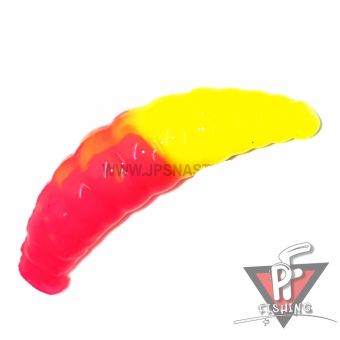 Силиконовые приманки Cool Place Maggot Stretch, малиновый / шартрез, сыр