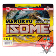 Силиконовая приманка Marukyu Isome, L, IS-07, glow lemon