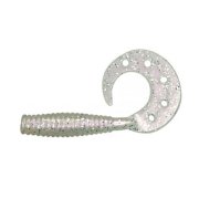 Твистер Dragon Diver 2"/5cm 20 шт. PEARL PS silver glitter