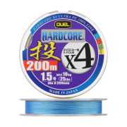 Шнур плетеный Duel Hardcore PE X4 #1,5 0,209мм 200м (4color)
