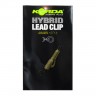 KORDA Клипса безопасная с кольцом Hybrid Lead Clips Silt