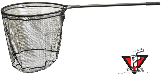 Подсачек круглый, композитный материал, 2.25м, 2 секции, 65*55см, полиэстр	