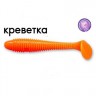 Силиконовая приманка Crazy Fish Vibro Fat 1-71-64-4 креветка цв. fluo orange (флуоресцентно-оранжевый)