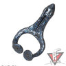 резина ZMAN "Hard Leg Frogz " 4" Black Blue (3 шт.)