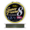 Шнур плетеный Duel PE Super X-Wire 8 #1,2 0,19мм 200м (5color-yellow marking)