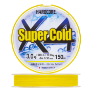 Шнур плетеный Duel Hardcore Super Cold X4 #3,0 0,30мм 150м (hi-vis yellow)