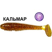 Силиконовая приманка Crazy Fish Vibro Fat 4" 14-100-9-6 кальмар цв. caramel (карамель)