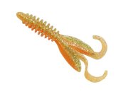 Силиконовая приманка "Gene Larew" BHD019-15 "BABY HOODADDY" 3'' ORANGE/CHARTREUSE SILVER