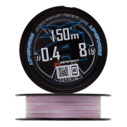 Шнур плетеный YGK X-Braid Upgrade PE X4 #0,4 0,104мм 150м (pink/white)