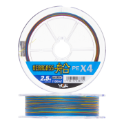 Шнур плетеный YGK Veragass PE X4 Fune #2,5 0,261мм 150м (multicolor)