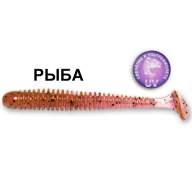 Силиконовая приманка Crazy Fish Vibro Worm 3" 11-75-13-2 рыба цв. purple pepper (пурпурный перец)