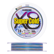 Шнур плетеный Duel Hardcore Super Cold X8 #2,0 0,24мм 300м (5Color)