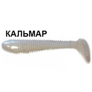 Силиконовая приманка Crazy Fish Vibro Fat 4" 14-100-59-6 кальмар цв. white (белый)
