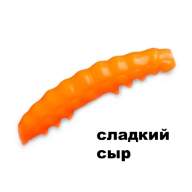 Силиконовая приманка Crazy Fish MF H-Worm 1.65" 64-42-77-9 сладкий сыр цв. toxic orange (токсичный оранжевый)