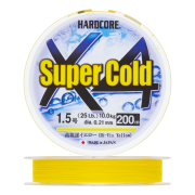Шнур плетеный Duel Hardcore Super Cold X4 #1,5 0,21мм 200м (hi-vis yellow)