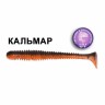 Силиконовая приманка Crazy Fish Vibro Worm 3,4" 12-85-8D-6-F кальмар цв. orange coffee (апельсиновый кофе)