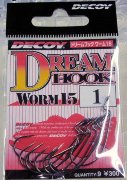 Крючки Decoy Dream hook worm15- #1\0