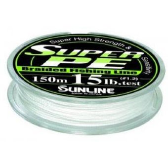 Шнур плетеный Sunline Super PE 150m - #4.0/40lb (белый)