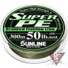 Плетеный шнур Sunline SUPER PE 300m 40lb (темно-зеленый) (4.0) D=0,33m