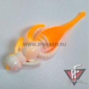 Зимние приманки Boroda Baits Caligula Double Color, белый/оранжевый, сыр