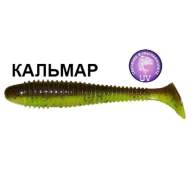 Силиконовая приманка Crazy Fish Vibro Fat 4" 15-10-4d-6 кальмар цв. chart swamp (шартрес болото)