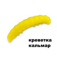 Силиконовая приманка Crazy Fish MF H-Worm 1.65" 64-42-3-7 креветка+кальмар цв. banan (банан)