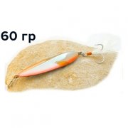 Блесна GT-BIO Racing Boat 60гр, серебросинийоранжевый  GT-32T