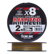 Шнур плетеный Sunline Amazer X8 #2,0 0,235мм 200м (multicolor)