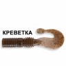 Силиконовая приманка Crazy Fish Powertail 4-7-8-4 креветка цв. coffee (кофе)