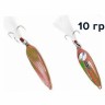Блесна GT-BIO Racing Boat Evolutional Version 10g, красный+люминисцентный-зеленый
