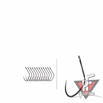 Крючки одинарные Vanfook FSP-21F, Fusso Black, #7, 30 pcs