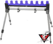 Стойка для удилищ, складная 4-х опорная с гребенкой 50см, 8 позиций	