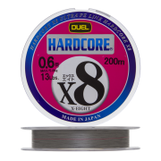 Шнур плетеный Duel Hardcore PE X8 #0,6 0,132мм 200м (silver)