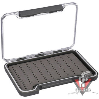 Коробочка для нахлыстовых мушек Mikado UAM-95B-GY (13.7 см x 9.5 см x1.6 см.)