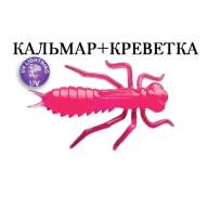 Силиконовая приманка Crazy Fish Kasari 1.6" 51-40-76-7 кальмар+креветка цв. toxic pink (токсичный розовый)