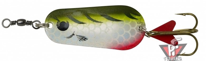 Блесна DAM Effzett Standart UV Active 30гр - Olive/Chart Tiger UV