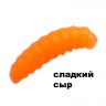 Силиконовая приманка Crazy Fish MF H-Worm Inline 0.7" 60 шт (6*10) 62-17-77-9 сладкий сыр цв. toxic orange (токсичный оранжевый)