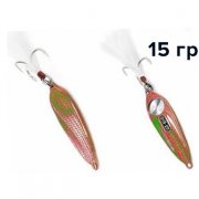 Блесна GT-BIO Racing Boat Evolutional Version 15g, красный+люминисцентный-зеленый