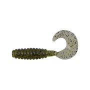 Твистер Dragon Jumper 1,5"/3,5cm 20 шт. GREEN black glitter