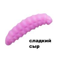 Силиконовая приманка Crazy Fish MF H-Worm Inline 0.7" 60 шт (6*10) 62-17-53-9 сладкий сыр цв. white pink (бело-розовый)