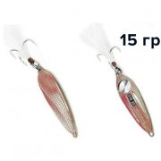 Блесна GT-BIO Racing Boat Evolutional Version 15g, серебро+красный