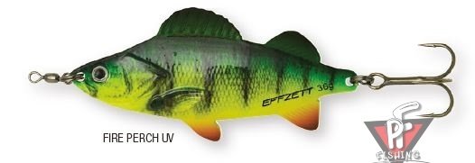 Блесна DAM Effzett Perch Spoon 36гр - Fire Perch UV
